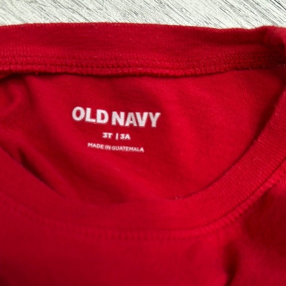 Red Like Dad Short Sleeve Tee with Graphic - 3T - Picture 4 of 4